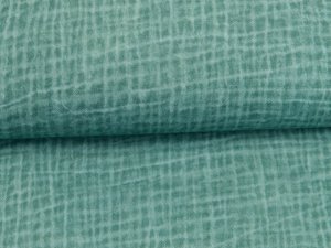 Musselin Double Gauze Dirty Wash Snoozy - Uses Look - dunkles mint