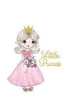 Transfer-Applikation zum Aufbügeln ca. 6,5 cm x 9,0 cm - kleine Little Princess