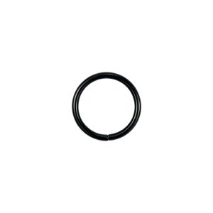 O-Ring Rundring 25 mm Metall - 4 Stück - matt schwarz  