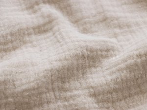 Musselin Baumwolle Double Gauze - uni beige