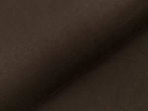 Angerauter Sweat - uni dunkles braun