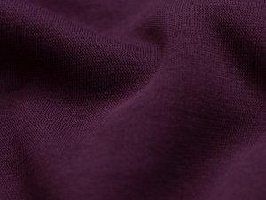 Angerauter Sweat - uni bordeaux