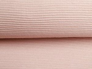 Jersey Ottoman Querrippe - uni pastellrosa