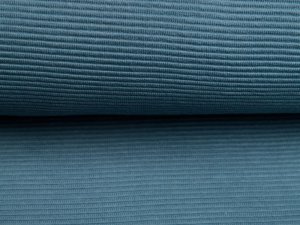 Jersey Ottoman Querrippe - uni graublau