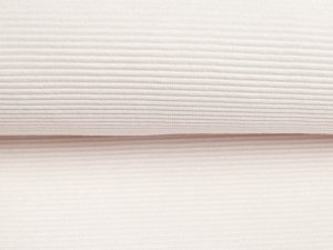 Jersey Ottoman Querrippe - uni beige