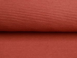 Jersey Ottoman Querrippe - uni dunkles altrosa