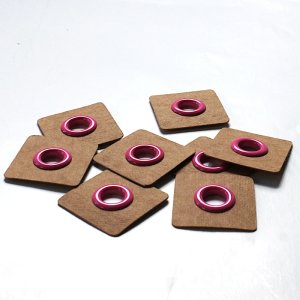 Aufnäh-Ösen auf SnapPap 8mm 4 Stück - uni pink