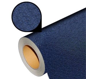 Flexfolie - PU - Plotterfolie mit Glitzereffekt 25 cm x 20 cm - jeansblau