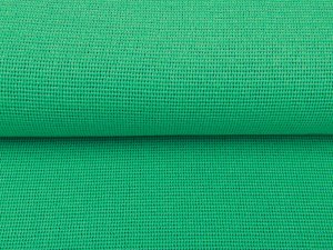 KDS Queen's Collection - Jacquard Jersey Melange - gekreppte Strickoptik - meliert grün