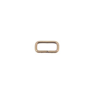 Taschenschlaufen vierkantig Metall - 2 Stück ca. 20 mm - altgold