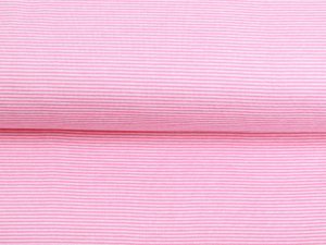  Jersey Sanetta - feine Streifen - rosa
