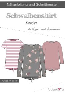 Papier-Schnittmuster Fadenkäfer - Schwalbenshirt - Kinder