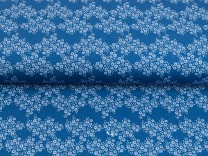 Jersey Avalana - Blumenmuster - blau