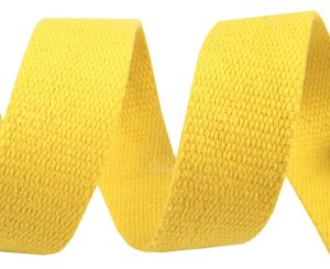 Gurtband Baumwolle 30 mm - uni gelb