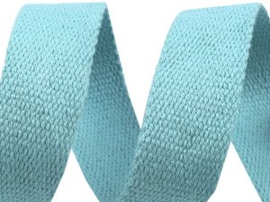 Gurtband Baumwolle 30 mm - uni helles blau