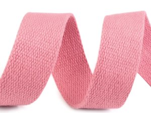 Gurtband Baumwolle 30 mm - uni rosa