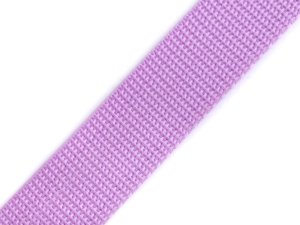 Gurtband 25 mm - uni helles lila