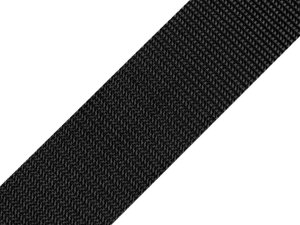 Gurtband 40 mm - uni schwarz