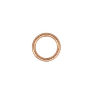 O-Ring Rundring Metall - 4 Stück ca. 15 mm - roségold
