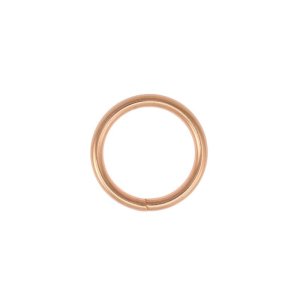 O-Ring Rundring Metall - 4 Stück ca. 20 mm - roségold