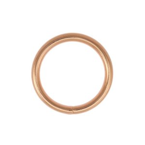 O-Ring Rundring Metall - 2 Stück ca. 30 mm - roségold