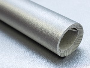 Struktur Kunstleder Brilliant Coupon ca. 50 cm x 70 cm - metallic silberfarben
