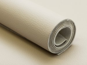 Struktur Kunstleder Coupon ca. 50 cm x 70 cm - uni beige