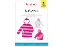 Papierschnittmuster Farbenmix Hoodiekleid LAURA - Mädchen