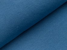 Glattes Bündchen im Schlauch -  uni jeansblau