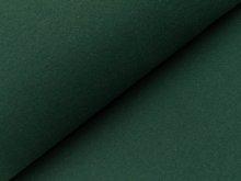 Glattes Bündchen im Schlauch - uni dunkles tannengrün