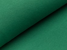 Glattes Bündchen im Schlauch - uni dunkles grün