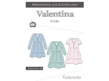 Papier-Schnittmuster Fadenkäfer - Kleid VALENTINA - Kinder