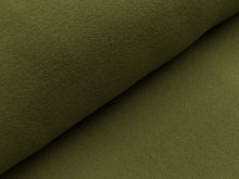 Baumwoll Fleece - uni grün