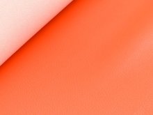 Struktur Kunstleder Coupon ca. 50 cm x 70 cm - uni orange