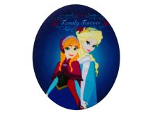 Applikation zum Aufbügeln 2 Stück Disney-Frozen - Anna und Elsa - denimblau