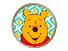 Applikation zum Aufbügeln Disney-Winnie the Pooh - schmunzelnder Winnie - weiß