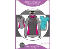 Papierschnittmuster ki-ba-doo Sport-Shirt & Hoodie Damen