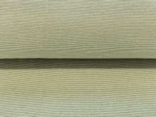 Bündchen glatt 70 cm im Schlauch - 1mm - breite Streifen - weiß-grün