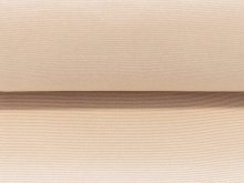 Bündchen glatt 70 cm im Schlauch - 1mm - breite Streifen - weiß-rosa