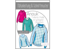 Papierschnittmuster ki-ba-doo Anouk taillierter Hoodie Kids