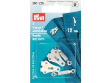 Prym Hosen/Rockhaken und Stege 12mm - silberfarben