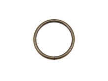 O-Ring Rundring 30 mm Metall - 2 Stück - altgold