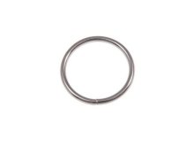 O-Ring Rundring 30 mm Metall - 2 Stück - silber