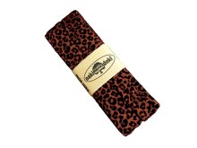 Jersey Schrägband Oaki doki gefalzt 20 mm x 3 m - Animalprint - rost