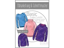 Papierschnittmuster ki-ba-doo BASIC Raglan Sweater Kids