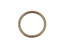 O-Ring Rundring 35 mm Metall - 2 Stück - altgold