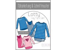 Papierschnittmuster ki-ba-doo Lotty Long-Top & Shirt Mädchen