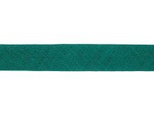 Hochwertiges Schrägband Baumwolle gefalzt 20 mm - uni tannengrün