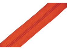 Endlosreißverschluss 3mm - rot/orange