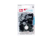 Color Snaps Druckknöpfe Prym Love 30 Stück/12,4mm gemischt - schwarz,olive,grau